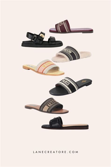 dupe christian dior slides|christian dior sandals tie up.